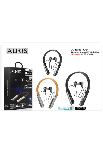 Auris Ars-bt09 Boyun Askılı Bt Kulaklık 50 Saat Kesintisiz Konuşma Ve Müzik Keyfi ARS-BT09 - 4
