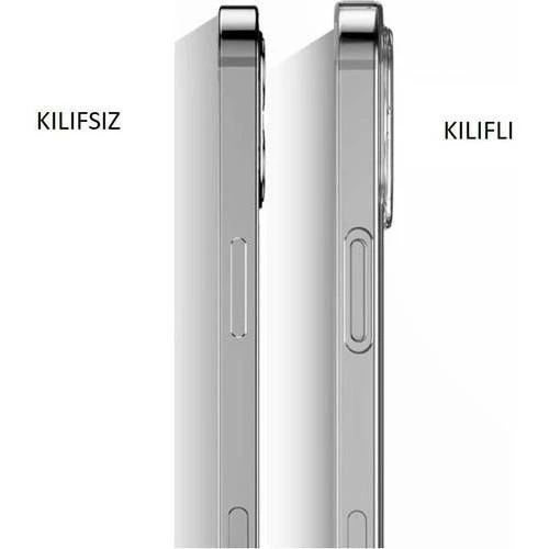 İphone 14 Plus Şeffaf Korumalı Tıpalı Silikon Kapak-Kılıf - Resim 2