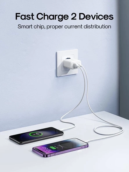 Joyroom 20W Pd 2 Port Şarj Aleti - 2