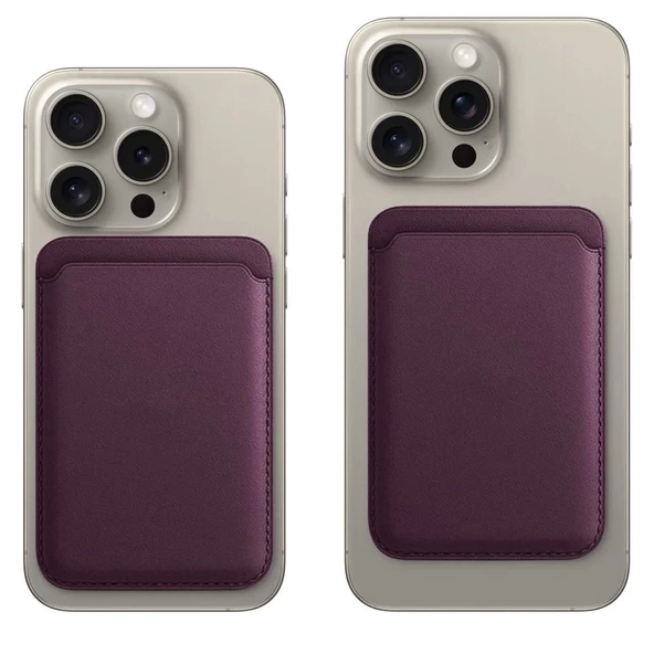 Magsafe Animasyonlu Deri Cüzdan 12-13-14-15 Modelleri İle Uyumlu - Resim 2