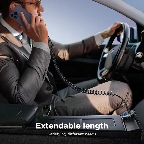 Joyroom Travel Serisi 3A Araç Sarmal Hızlı Şarj Kablosu Type-C 1,5 Metre - Resim 5