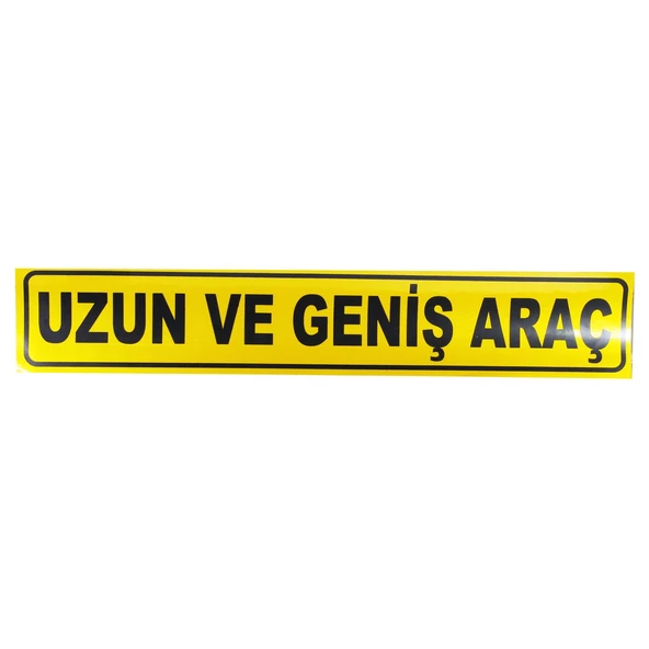 Uzun ve Geniş Araç Yazısı Reflektörlü Fosforlu Şerit Bant 9 cm x 50 cm