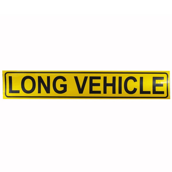 Long Vehichle Yazısı Reflektörlü Fosforlu Şerit Bant 9 cm x 50 cm