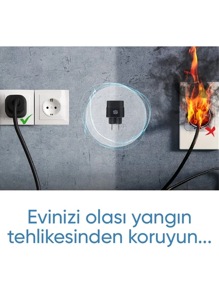 Akıllı Wi-Fi Priz Akım Korumalı Uzaktan Kontrol - 3
