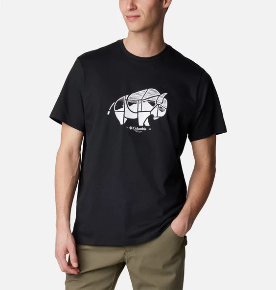 Columbia CSC M Range Roamer Outdoor Ss Tee Erkek Kısa Kollu Tişört CS0360-010 - 5