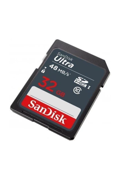 SanDisk Ultra SDHC 48MB/s Class 10 UHS-I Hafıza Kartı 32  GB SDSDUNB-032G-GN3IN - OUTLET