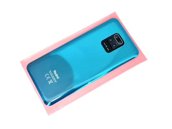 Xiaomi Redmi NOTE 9S Arka Kapak Batarya Kapağı (Cam Kamera Camı) Mavi