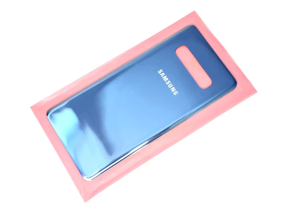 Tkgz Samsung Galaxy S10 PLUS Arka Pil Batarya Kapağı + PİL (CAM) MAVİ - Resim 2