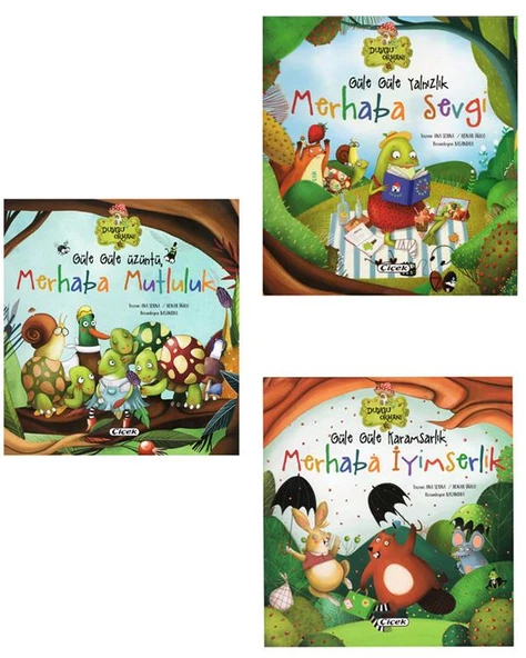 Merhaba İyimserlik Mutluluk Sevgi 3 Kitap Set