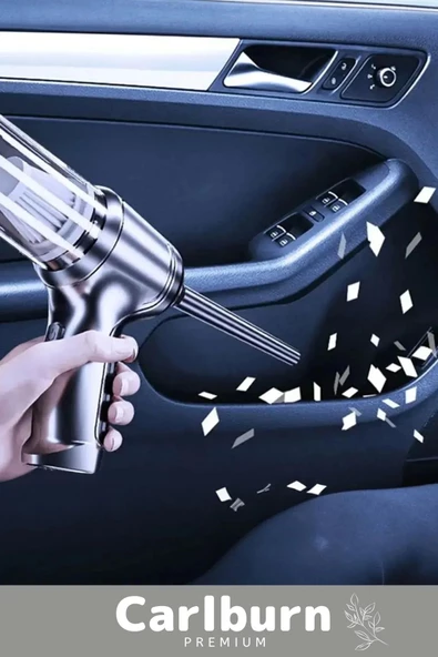 Deluxe Şarjlı Kablosuz 2 Fonksiyonlu Uyumlu Vakumlu El Süpürgesi Üfleme Özellikli Araç Süpürgesi - 3