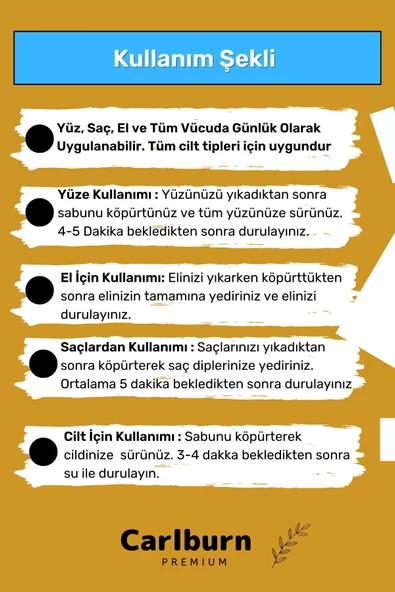 Özel Üretim %100 Doğal Koku Yüz Cilt Beyazlatıcı Organik Nemlendirici Safran Sabunu 5'li Set - Resim 4