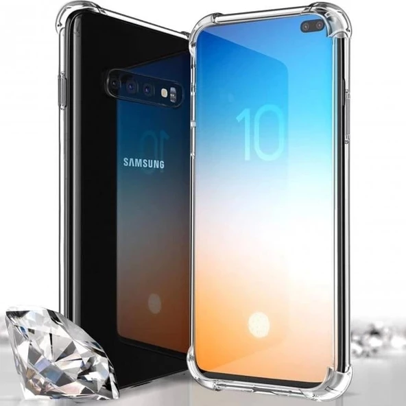 Samsung Galaxy S10 Lite Anti Crash Şeffaf Silikon Kılıf - Resim 2