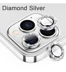 İphone 12 Pro Max  Taşlı Kamera Lens Koruyucu Çerçeveli Koruyucu - Resim 5