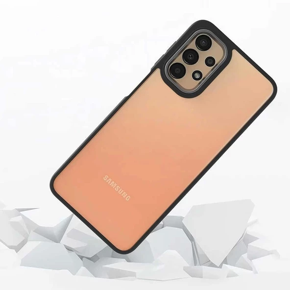 Samsung A33 Metal Kamera Çerçeveli Kenarları Renkli Kılıf ürün görseli