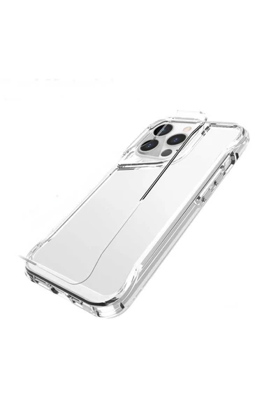 iPhone 15 Kılıf Kamera Çıkıntılı Şeffaf Darbe Emici Sert Silikon Kapak T-Max - 3