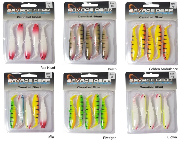 Savage gear Cannibal 8cm 5 Adet Sahte Balık - 5
