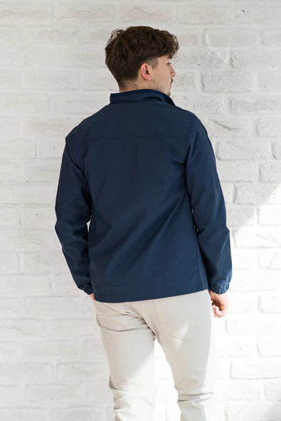 FBI Jeans Slimfit Gofre Kumaş Dik Yaka Astarlı Baharlık Mont - 10