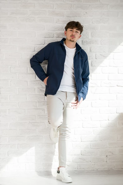 FBI Jeans Slimfit Gofre Kumaş Dik Yaka Astarlı Baharlık Mont - 6