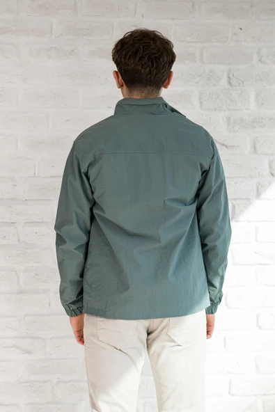 FBI Jeans Slimfit Gofre Kumaş Dik Yaka Astarlı Baharlık Mont - 5