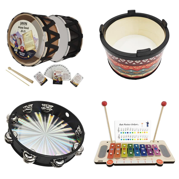 Jwin OPS-1601 Ritim Aletleri 16'lı Orff Perküsyon Seti - 2