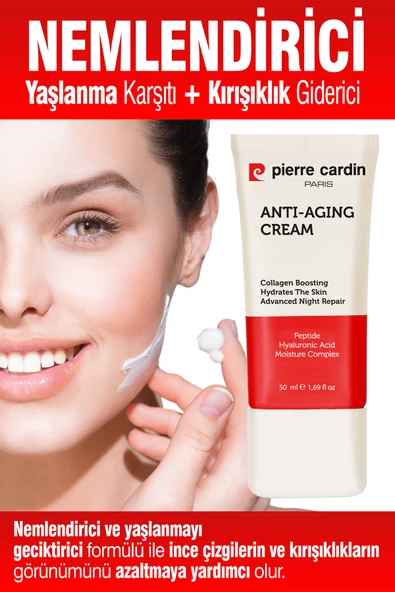 Pierre Cardin Yoğun Yaşlanma Karşıtı Kırışıklık Giderici Yoğun Koruyuculu Günlük Bakım Kremi 50 ml - 11