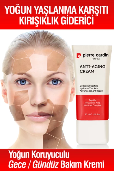 Pierre Cardin Yoğun Yaşlanma Karşıtı Kırışıklık Giderici Yoğun Koruyuculu Günlük Bakım Kremi 50 ml - 6