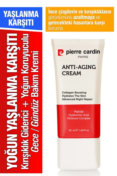 Pierre Cardin Yoğun Yaşlanma Karşıtı Kırışıklık Giderici Yoğun Koruyuculu Günlük Bakım Kremi 50 ml - 12