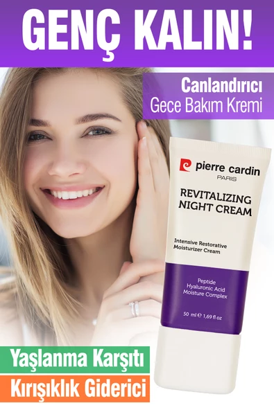 Pierre Cardin Gençleştirici, Yaşlanma Karşıtı Ve Kırışıklık Giderici Nemlendiricili  Yoğun Gece Bakım Kremi 50 ml - 5