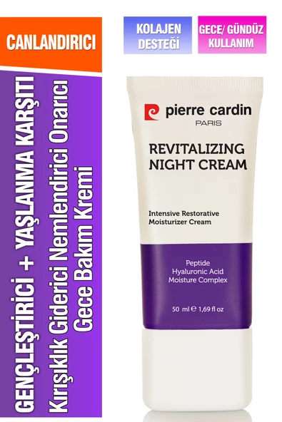 Pierre Cardin Gençleştirici, Yaşlanma Karşıtı Ve Kırışıklık Giderici Nemlendiricili  Yoğun Gece Bakım Kremi 50 ml - 10