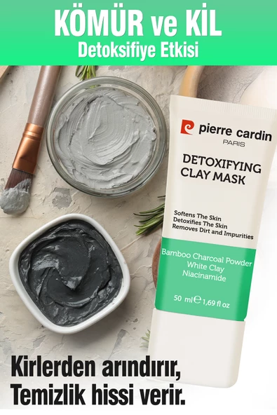 Pierre Cardin Siyah Nokta Akne Ve Sivilce Karşıtı, Gözenek Arındırıcı Yüz Bakım Maskesi 50 ml - 6