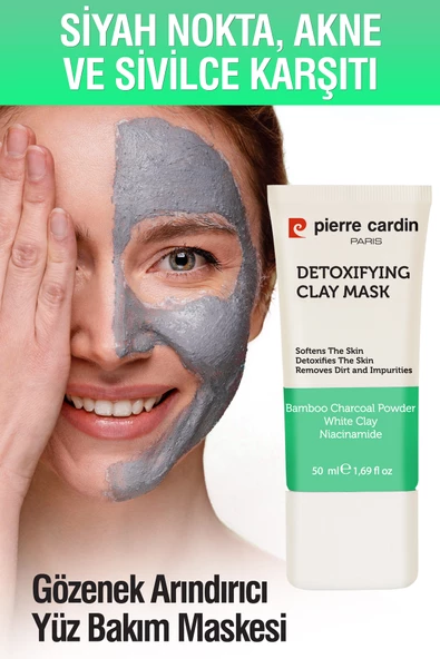 Pierre Cardin Siyah Nokta Akne Ve Sivilce Karşıtı, Gözenek Arındırıcı Yüz Bakım Maskesi 50 ml - 10