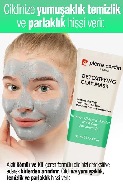 Pierre Cardin Siyah Nokta Akne Ve Sivilce Karşıtı, Gözenek Arındırıcı Yüz Bakım Maskesi 50 ml - 12