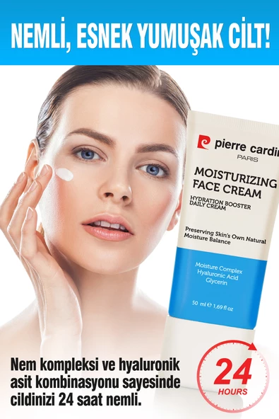 Pierre Cardin Nemlendirici & Besleyici Canlandırıcı Yüz, El Ve Vücut Günlük Bakım Kremi 24 Saat Etkili 50 ml - 6