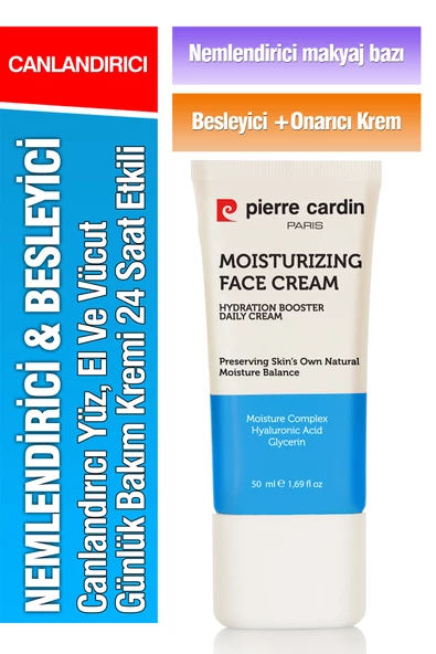 Pierre Cardin Nemlendirici & Besleyici Canlandırıcı Yüz, El Ve Vücut Günlük Bakım Kremi 24 Saat Etkili 50 ml - 10