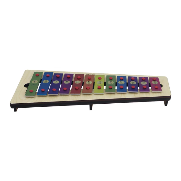 Jwin MT-12 Metalofon 12 Alüminyum Tuşlu Orff - Ritim Aleti + 2 Adet Baget - 5