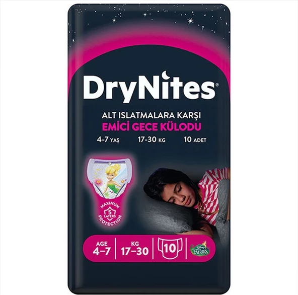 DryNites Kız 4-7 Yaş 40'lı Emici Gece Külodu - 7