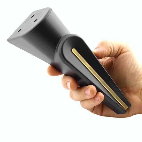 Nota Mobilya Oturma Grubu Kanepe Tv Ünitesi Konsol Koltuk Ayağı Ayakları Siyah Altın Gold 19 Cm - Resim 6