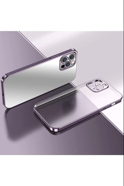 İphone 14 Plus Lazer Kamera Lens Korumalı Plating Telefon Kılıf&Kapak - Resim 4