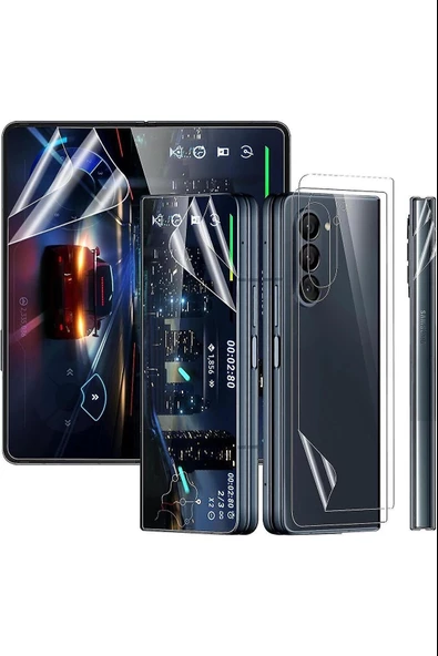 Samsung Z Fold 5 Nano Ekran Koruyucu Ön + Arka Tam Kaplayan - 3