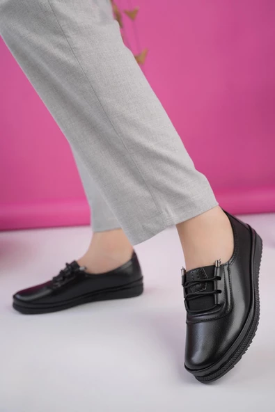 Muggo Vanses Garantili Günlük Klasik Rahat Ortopedik Kadın Ayakkabı - 2