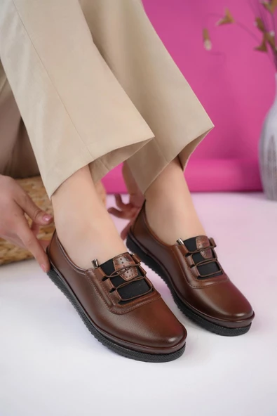 Muggo Vanses Garantili Günlük Klasik Rahat Ortopedik Kadın Ayakkabı - 9