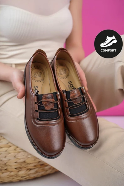 Muggo Vanses Garantili Günlük Klasik Rahat Ortopedik Kadın Ayakkabı - 7