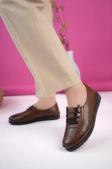 Muggo Jasen Garantili Günlük Klasik Rahat Ortopedik Kadın Ayakkabı - 8