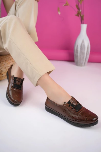 Muggo Jasen Garantili Günlük Klasik Rahat Ortopedik Kadın Ayakkabı - 9