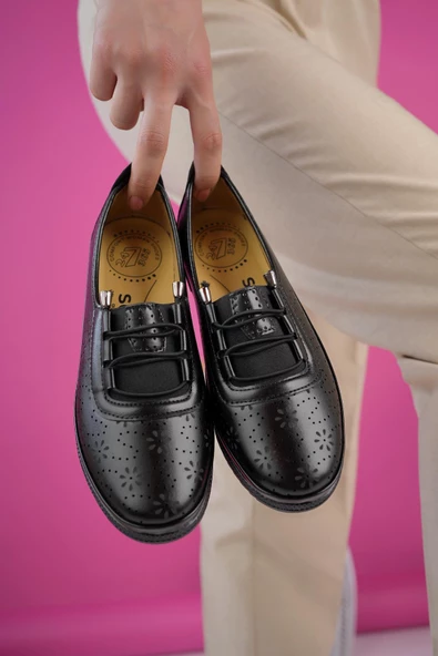 Muggo Jasen Garantili Günlük Klasik Rahat Ortopedik Kadın Ayakkabı - 2