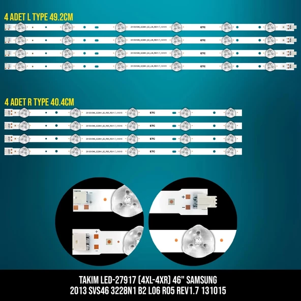 Takım Led-161 (4xl-4xr) 46 Samsung 2013 Svs46 3228n1 B2 L06 R05 Rev1.7 131015 Etc