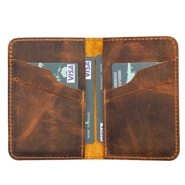 Enrico Slim Deri Kartlık G2 Antik Kahve - 3