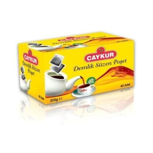 Çaykur Demlik Süzen Poşet Çayı 200 gr  40 Demlik