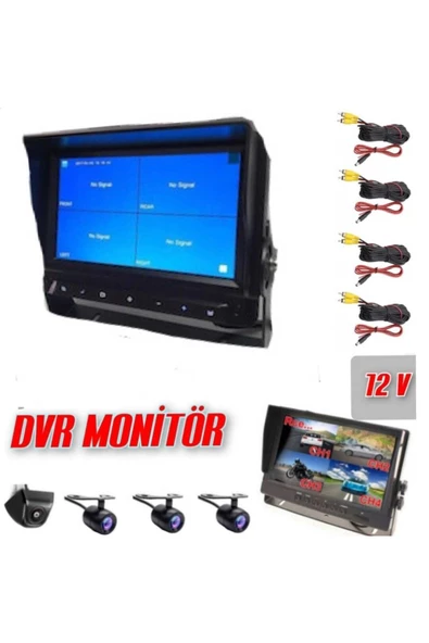 NAVKAM7500 NAVIGOLD DS-7500 4 KAMERA MONİTÖRLÜ KARTLI MOBİL KAMERA SETİ