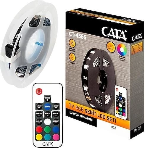 CT4566 CATA CT-4566 USB'Lİ TV ARKASI RGB LED 3MT